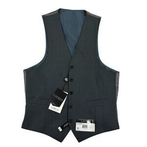 Lauren Ralph Lauren Mens Hitchcock Classic Fit Stretch Suit Vest Charcoal Gray S